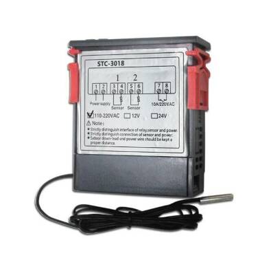 STC-3018 12V Dijital Sıcaklık Kontrol Cihazı - Kuluçka Uyumlu - 2