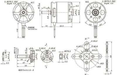 SunnySky X3520 520KV Brushless Drone Motor - 3