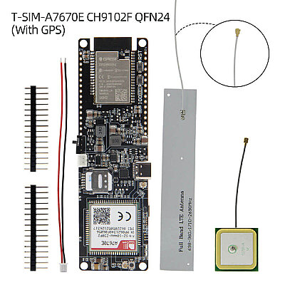 T-A7670E R2 with GPS ESP32 4G LTE Cat.1 MCU32 Development Board - 1