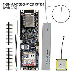 T-A7670E R2 With GPS ESP32 4G LTE CAT1 MCU32 Geliştirme Kartı
