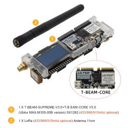 T-Beam SUPREME Meshtastic UBLOX 915MHz SoftRF ESP32-S3 LoRa SX1262 Geliştirme Kartı - 4