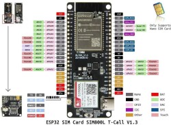 T-Call ESP32 SIM800L 4MB GSM Module Geliştirme Kartı - 2