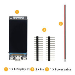 T-Display S3 ESP32-S3 1.9" ST7789 TFT Ekran Geliştirme Kartı - Lehimsiz - 3