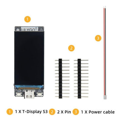T-Display S3 ESP32-S3 1.9" ST7789 TFT Ekran Geliştirme Kartı - Lehimsiz - 3