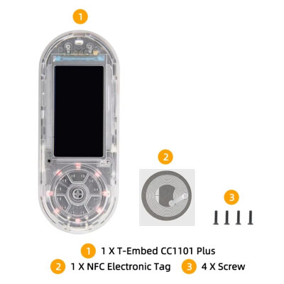 T-Embed CC1101 Plus ESP32-S3 Development Board - Transparent - 5