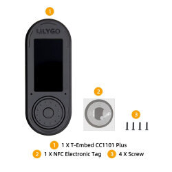 T-Embed CC1101 Plus ESP32-S3 Geliştirme Kartı - Siyah - 5