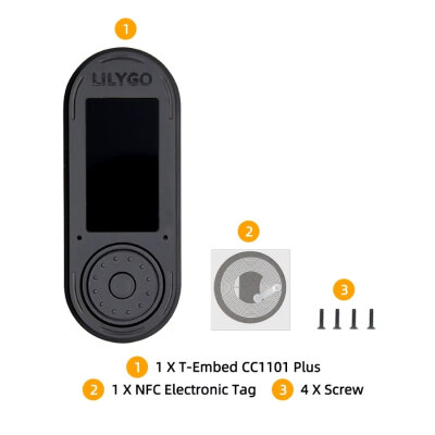 T-Embed CC1101 Plus ESP32-S3 Geliştirme Kartı - Siyah - 5