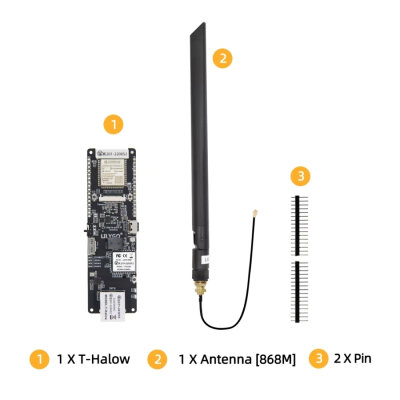 T-Halow ESP32-S3 V1.0 859MHz-894MHz 875M SAW IoT Geliştirme Kartı - 4