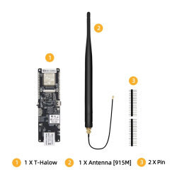 T-Halow ESP32-S3 V1.0 902-928MHz 915M SAW IoT Geliştirme Kartı - 4