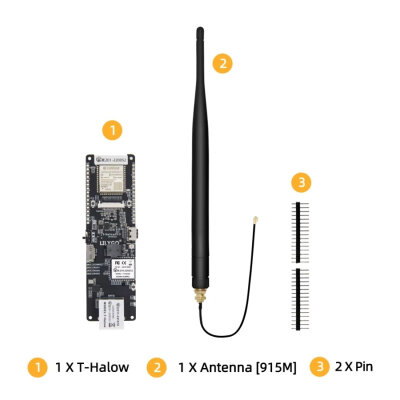 T-Halow ESP32-S3 V1.0 902-928MHz 915M SAW IoT Geliştirme Kartı - 4