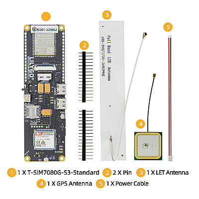T-SIM7670G S3 Standard ESP32-S3 4G LTE Development Board - 4