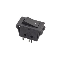 T85 Single Narrow 2-Pin On/Off Switch - Black