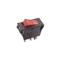 T85 Single Narrow Illuminated On/Off Switch - Red