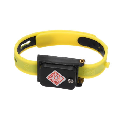 TA-001 Wireless Silicone Antistatic Wristband - Yellow - 1