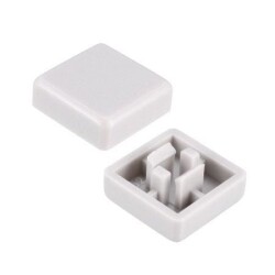 Tact Switch Cover Square Gray - Compatible with 10x10x5mm
