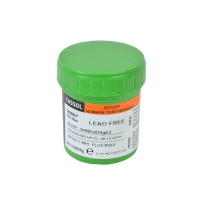 Tassol Kurşunsuz Krem Lehim 500gr (Sn99Cu07Ag0,3) - 1