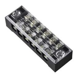 TB-1506 6P Double Row Terminal Block - 600V 15A