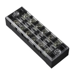 TB-2506 6P Double Row Terminal Block - 600V 25A