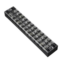 TB-2512 12P Double Row Terminal Block - 600V 25A