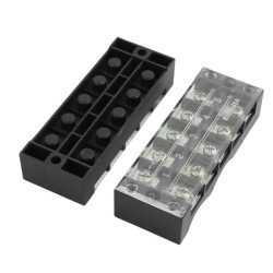 TB-4505 5P Double Row Terminal Block - 600V 45A