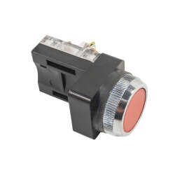 TBF-30 1NO+1NC Spring Push Button - Red - 3