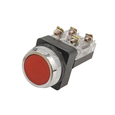 TBF-30 1NO+1NC Yaylı Push Buton - Kırmızı - 1