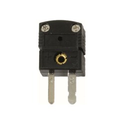 TC2-SY-Male - Fe-Const Thermocouple Plug Black