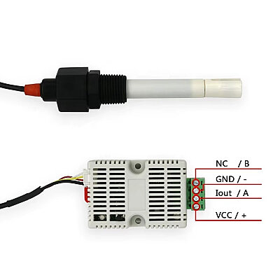 TDS Water Quality Measurement Sensor and Transmitter Module - RS485 0-2000ppm - 3
