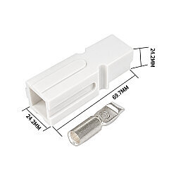 Tekli 120A 600V Anderson Power Akü Soketi - Beyaz - 2