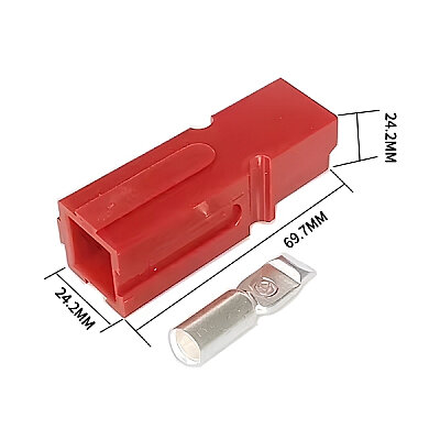 Tekli 120A 600V Anderson Power Akü Soketi - Kırmızı - 2