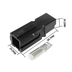 Tekli 120A 600V Anderson Power Akü Soketi - Siyah - 2