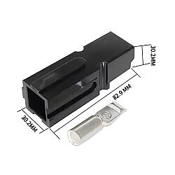 Tekli 180A 600V Anderson Power Akü Soketi - Siyah - 2