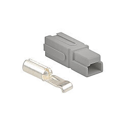 Tekli 30A 600V Anderson Power Akü Soketi - Gri