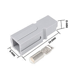 Tekli 30A 600V Anderson Power Akü Soketi - Gri - 2