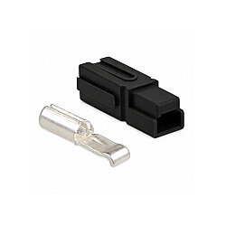 Tekli 30A 600V Anderson Power Akü Soketi - Siyah