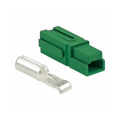 Tekli 75A 600V Anderson Power Akü Soketi - Yeşil - 1