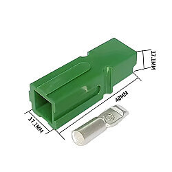 Tekli 75A 600V Anderson Power Akü Soketi - Yeşil - 2