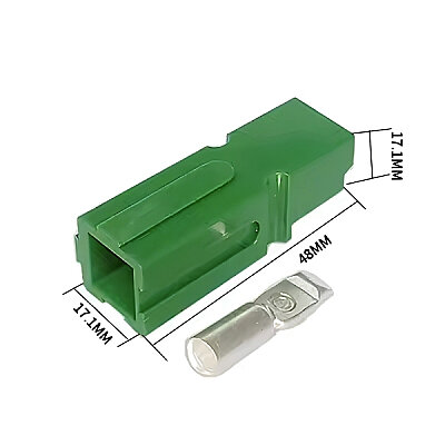 Tekli 75A 600V Anderson Power Akü Soketi - Yeşil - 2