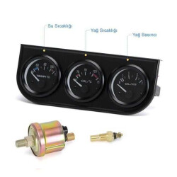 Temperature - Oil Temperature - Oil Amount 3-Indicator Panel