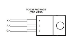 TIC106D - TO220 3.2A 400V Tristör - 2