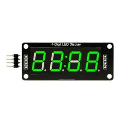 TM1637 4 Digit LED Display Clock Module - Green