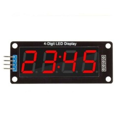 TM1637 4 Digit Led Display Saat Modülü - Kırmızı