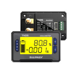 TN05 8-80V 50A Voltmeter Ammeter - Battery Capacity Manager - 2