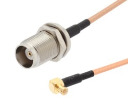 TNC-KY - MCX-JW RG316 Converter Cable - 10cm