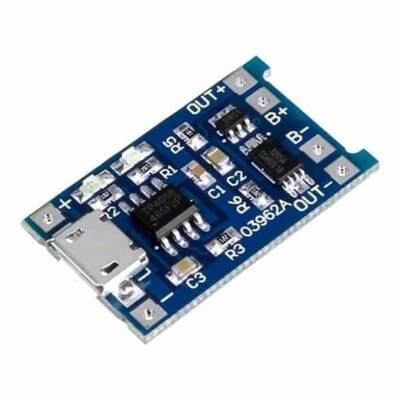 TP4056 3.7V Charger - 5V 1A Lithium Protected Module - 1