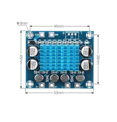 TPA3110 2x15W Stereo Çift Kanal Amfi Devresi XH-A232 - 3