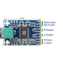 TPA3116D2 2*50W Stereo Dijital Mini Amplifikatör 12-24V DC - 4