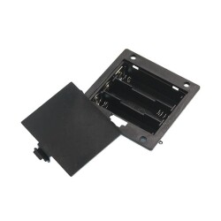 Triple 3xAA Panel Type Battery Holder with Cover