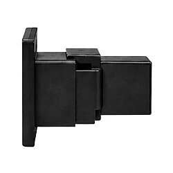 Type-C Female Panel-Mount Connector - Black - 2