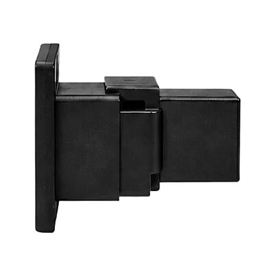 Type-C Female Panel-Mount Connector - Black - 2
